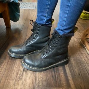 fur lined dr. martens serana boot